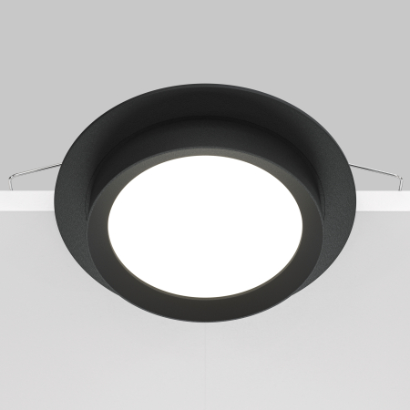 Corp de iluminat încastrat HOOP, Aluminiu și plastic Negru, 12W, MAYTONI DL086-GX53-RD-B [6]