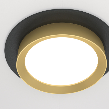 Corp de iluminat încastrat HOOP, Aluminiu și plastic Negru, 12W, MAYTONI DL086-GX53-RD-BG [6]