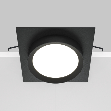 Corp de iluminat încastrat HOOP, Aluminiu și plastic Negru, 12W, MAYTONI DL086-GX53-SQ-B [6]