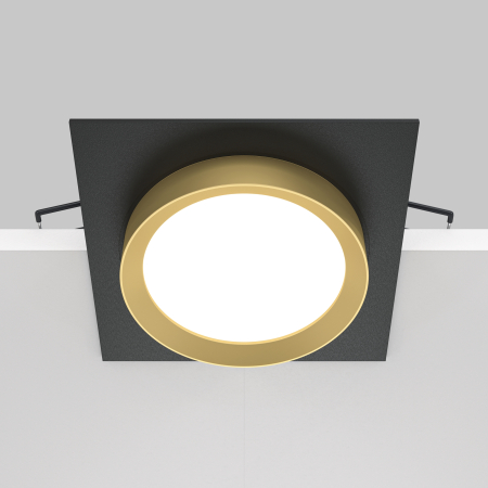 Corp de iluminat încastrat HOOP, Aluminiu și plastic Negru, 12W, MAYTONI DL086-GX53-SQ-BG [6]