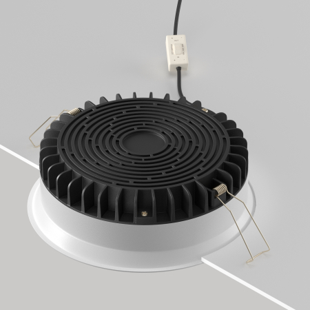 Corp de iluminat încastrat OKNO, Aluminiu și plastic Alb, 24W, MAYTONI DL055-24W3-4-6K-W [5]