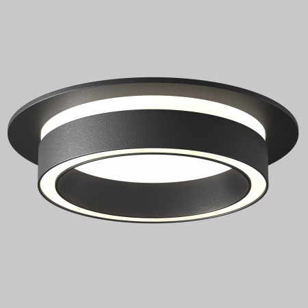 Corp de iluminat încastrat ORLO, Aluminiu și acril Negru, 12W, MAYTONI DL087-GX53-RD-B [5]