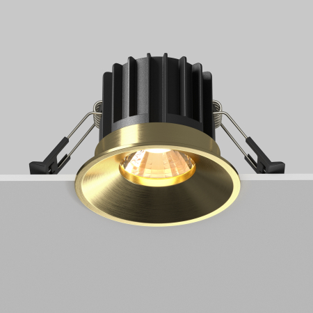 Corp de iluminat încastrat Rotund, Aluminiu Alamă, 12W, MAYTONI DL058-12W3K-BS [8]