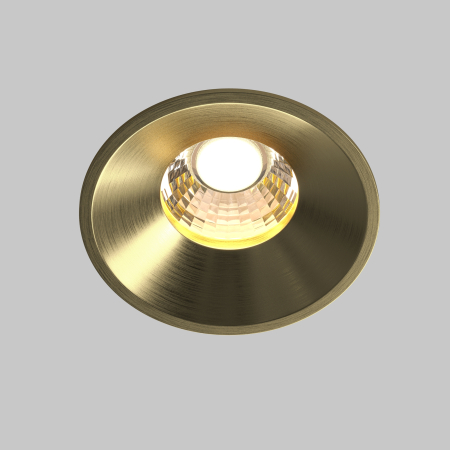 Corp de iluminat încastrat Rotund, Aluminiu Alamă, 12W, MAYTONI DL058-12W3K-BS [4]