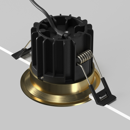 Corp de iluminat încastrat Rotund, Aluminiu Alamă, 12W, MAYTONI DL058-12W3K-BS [6]