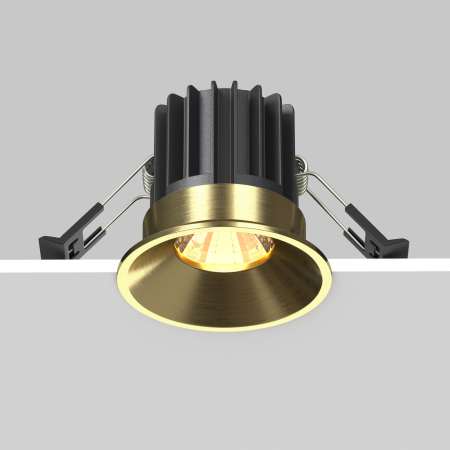 Corp de iluminat încastrat Rotund, Aluminiu Alamă, 7W, MAYTONI DL058-7W3K-BS [8]