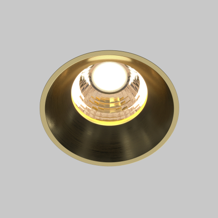 Corp de iluminat încastrat Rotund, Aluminiu Alamă, 7W, MAYTONI DL058-7W3K-TRS-BS [7]