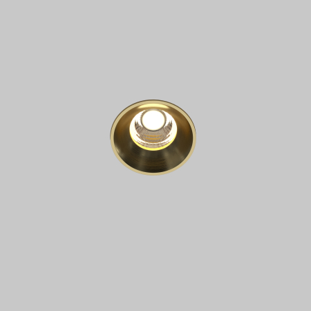 Corp de iluminat încastrat Rotund, Aluminiu Alamă, 7W, MAYTONI DL058-7W3K-TRS-BS [4]