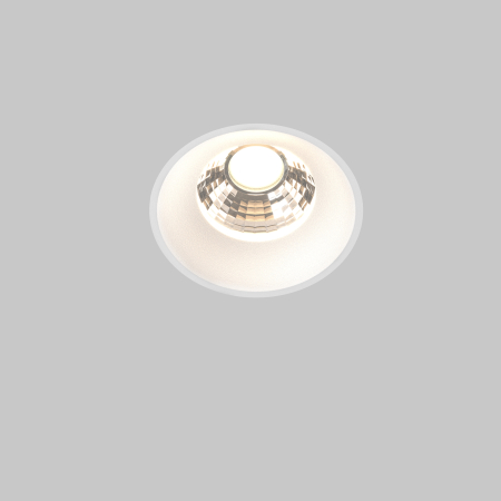 Corp de iluminat încastrat Rotund, Aluminiu Alb, 12W, MAYTONI DL058-12W3K-TRS-W [4]