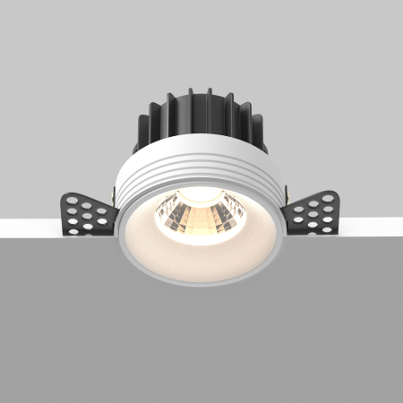 Corp de iluminat încastrat Rotund, Aluminiu Alb, 12W, MAYTONI DL058-12W3K-TRS-W [8]