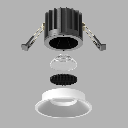 Corp de iluminat încastrat Rotund, Aluminiu Alb, 12W, MAYTONI DL058-12W3K-W [5]