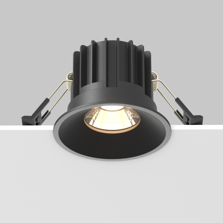 Corp de iluminat încastrat Rotund, Aluminiu Negru, 12W, MAYTONI DL058-12W3K-B [8]