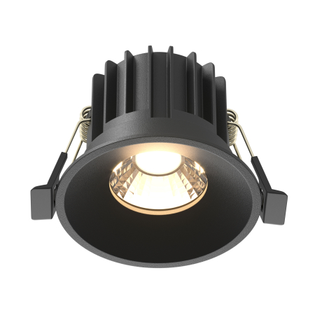 Promotii - Corp de iluminat încastrat Rotund, Aluminiu Negru, 12W, MAYTONI DL058-12W3K-B