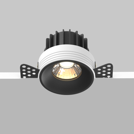 Corp de iluminat încastrat Rotund, Aluminiu Negru, 12W, MAYTONI DL058-12W3K-TRS-B [7]