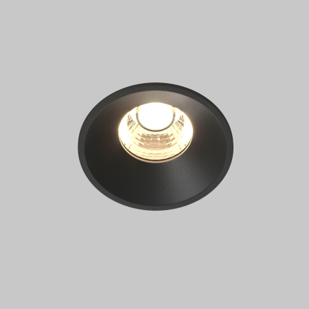 Corp de iluminat încastrat Rotund, Aluminiu Negru, 7W, MAYTONI DL058-7W3K-B [4]