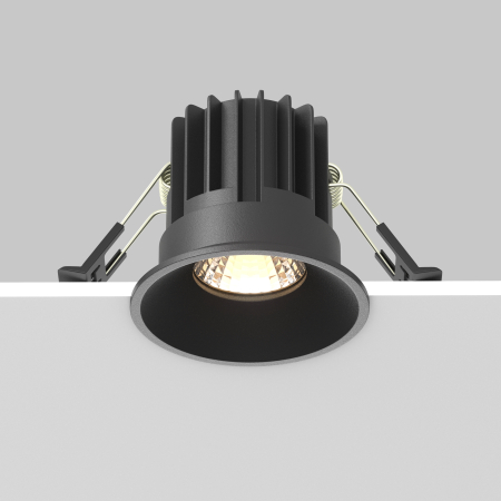 Corp de iluminat încastrat Rotund, Aluminiu Negru, 7W, MAYTONI DL058-7W3K-B [8]
