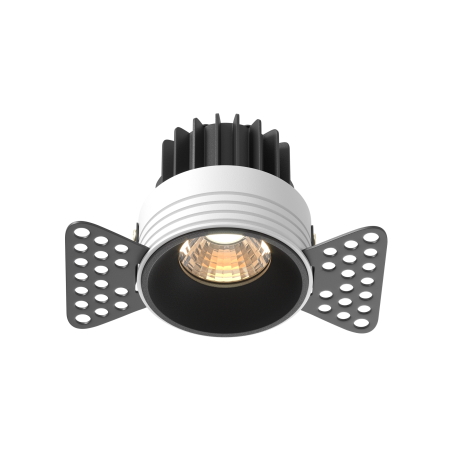 Promotii - Corp de iluminat încastrat Rotund, Aluminiu Negru, 7W, MAYTONI DL058-7W3K-TRS-B