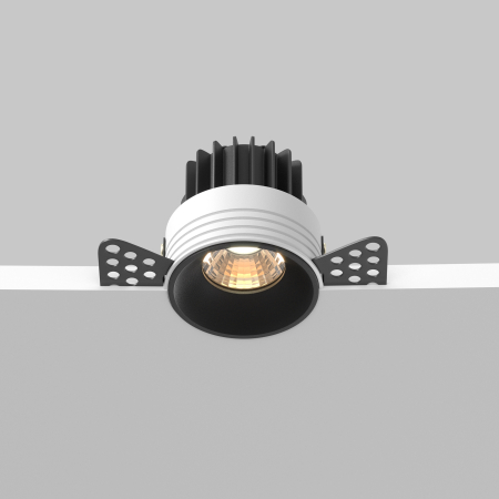 Corp de iluminat încastrat Rotund, Aluminiu Negru, 7W, MAYTONI DL058-7W3K-TRS-B [8]
