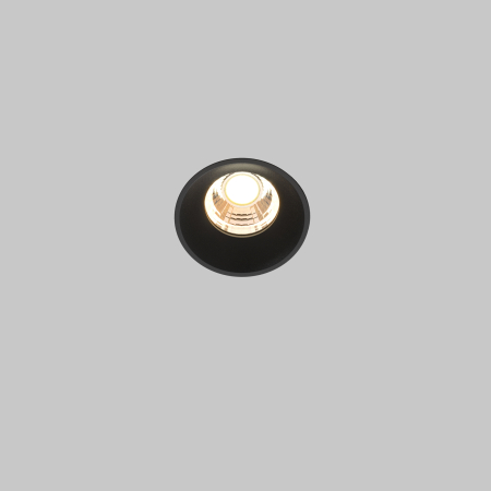 Corp de iluminat încastrat Rotund, Aluminiu Negru, 7W, MAYTONI DL058-7W3K-TRS-B [5]