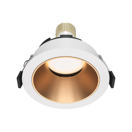Promotii - Corp de iluminat încastrat Share, Aluminiu Alb și auriu mat, 10W, MAYTONI DL053-01WMG