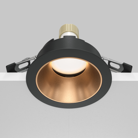 Corp de iluminat încastrat Share, Aluminiu Negru și auriu mat, 10W, MAYTONI DL053-01BMG [9]