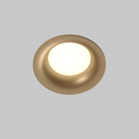 Corp de iluminat încastrat Slim, Aluminiu Auriu mat, 10W, MAYTONI DL088-GU10-RD-MG [3]