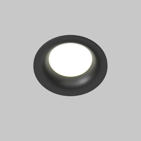 Corp de iluminat încastrat Slim, Aluminiu Negru, 10W, MAYTONI DL088-GU10-RD-B [3]