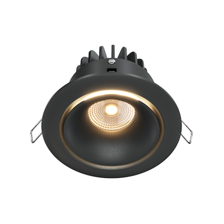 Iluminat - Corp de iluminat încastrat Yin, Aluminiu Negru, 12W, MAYTONI DL031-L12W3K-D-B