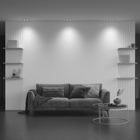 Corp de iluminat încastrat Zoom, Aluminiu Negru, 10W, MAYTONI DL033-2-02B [1]