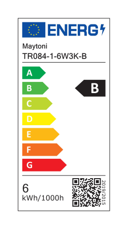 Corp de iluminat pe șină BASIS GRID, Aluminiu Negru, 6W, MAYTONI TR084-1-6W3K-B [1]