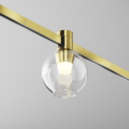 Corp de iluminat pe șină Bubble, Aluminiu Alamă, 3W, MAYTONI TR148-1-3W2.7K-BS-DE [5]