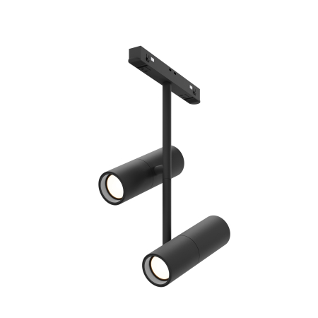 Produse - Corp de iluminat pe șină Elti Duo, Aluminiu Negru, 24W, MAYTONI TR005-2-2X12W3K-B