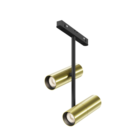 Corp de iluminat pe șină Elti Duo, Aluminiu Negru, 24W, MAYTONI TR005-2-2X12W3K-BBS [0]