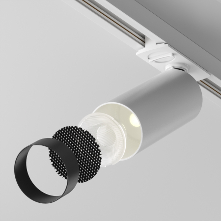 Corp de iluminat pe șină Focus LED, Aluminiu Alb, 12W, MAYTONI TR021-1-12W3K-W-D-W [5]