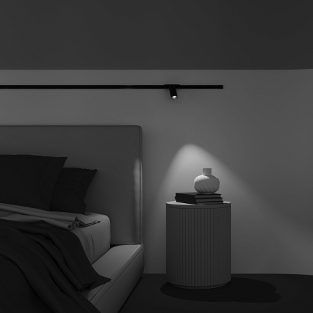 Corp de iluminat pe șină Focus LED, Aluminiu Negru, 12W, MAYTONI TR103-1-12W3K-M-B [2]