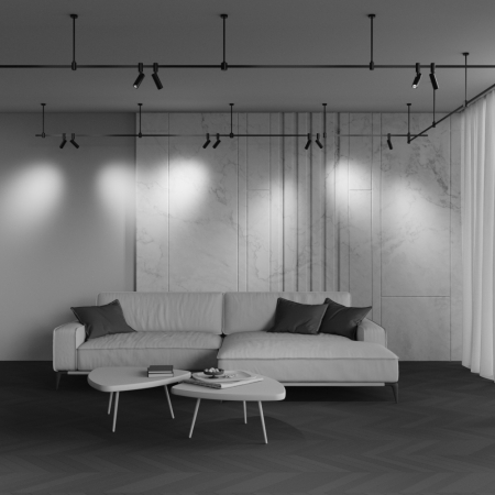 Corp de iluminat pe șină Focus Led Negru Aluminiu 5W MAYTONI TR144-1-5W3K-W-B-DE [2]