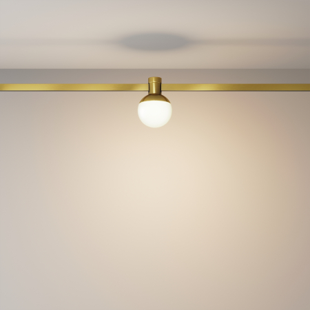 Corp de iluminat pe șină Lună, Aluminiu Alamă, 5W, MAYTONI TR149-1-5W2.7K-BS-DE [6]