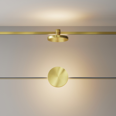 Corp de iluminat pe șină Plato, Aluminiu Alamă, 7W, MAYTONI TR152-1-7W2.7K-BS-DE [6]