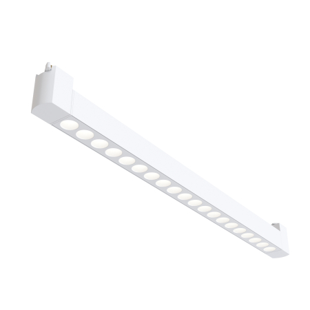 Spoturi pe sina - Corp de iluminat pe șină Points Rot, Aluminiu și plastic Alb, 20W, Maytoni TR010-1-20W4K-M-W