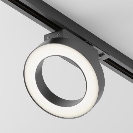 Promotii - Corp de iluminat pe șină Rim, Metal, aluminiu, plastic Negru, 12W, MAYTONI TR044-1-12W3K-B