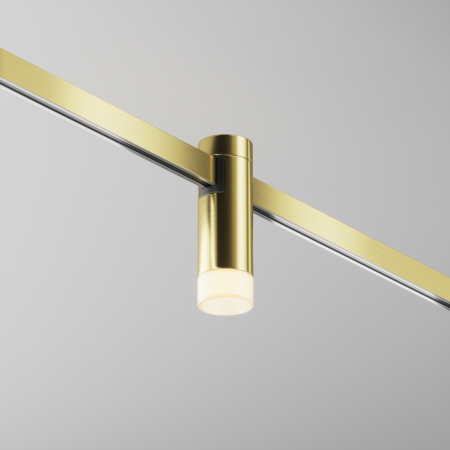 Corp de iluminat pe șină Skim, Aluminiu Alamă, 3W, MAYTONI TR145-1-3W2.7K-W-BS-DE [5]