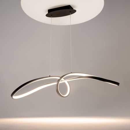 Corp de iluminat suspendat CURVE, Aluminiu Negru, 42W, MAYTONI MOD156PL-L52B4K [2]