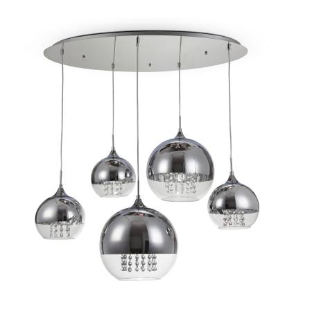 Promotii - Corp de iluminat suspendat Fermi, Metal Nichel, 60W, MAYTONI P140-PL-170-5-N