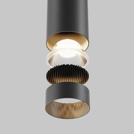 Corp de iluminat suspendat Focus LED, Aluminiu Negru, 12W, MAYTONI P072PL-L12B3K-1 [6]