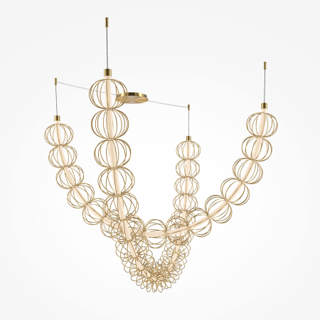 Corp de iluminat suspendat Golden Cage, Metal Auriu, 107W, MAYTONI MOD216PL-L55G3K [5]