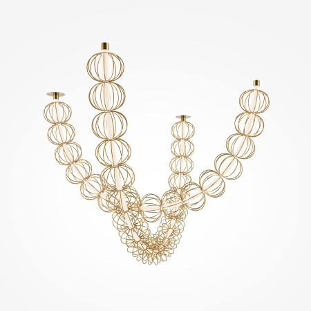 Corp de iluminat suspendat Golden Cage, Metal Auriu, 117W, MAYTONI MOD216PL-L42G3K [4]