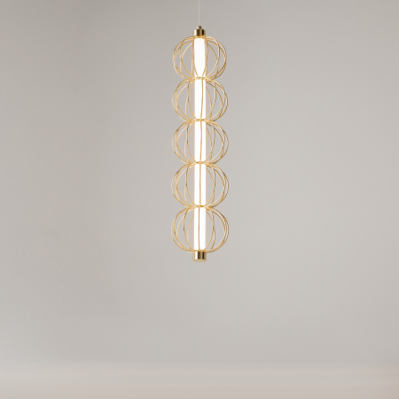 Corp de iluminat suspendat Golden Cage, Metal Auriu, 17W, MAYTONI MOD216PL-L10G3K [4]