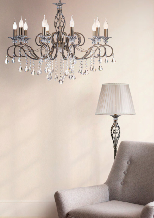 Corp de iluminat suspendat Grace, Metal Bronz, 60W, Maytoni RC247-PL-10-R [2]