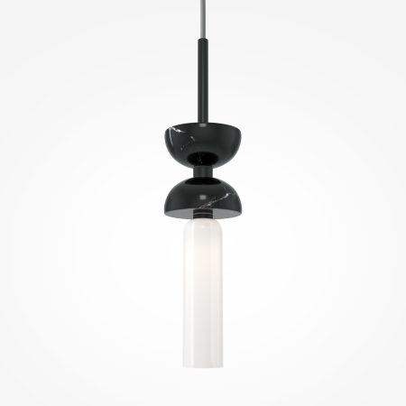 Corp de iluminat suspendat Kyoto, Metal și marmură Negru, 28W, MAYTONI MOD178PL-01B [7]