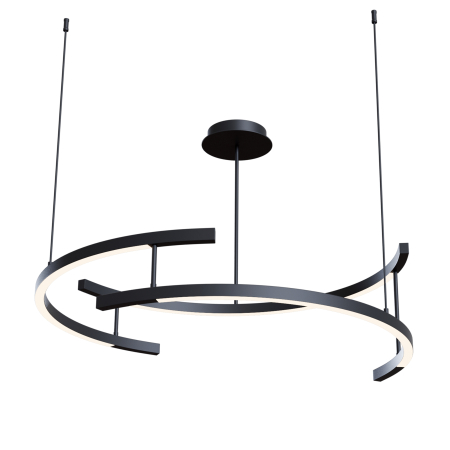 Produse - Corp de iluminat suspendat Line, Aluminiu Negru, 52W, MAYTONI MOD054PL-L52B4K